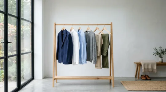 Vestiaire masculin intemporel et minimaliste avec pièces de qualité sélectionnées